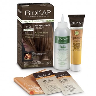 BIOKAP Barva na vlasy NUTRICOLOR Delicato RAPID Tmavý Zlatý blond 6.3