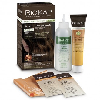 BIOKAP Barva na vlasy NUTRICOLOR Delicato RAPID Medový kaštan 5.34