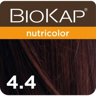 BIOKAP Barva na vlasy Nutricolor Kaštanová hnědá 4.4