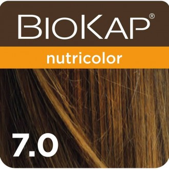 BIOKAP Barva na vlasy Nutricolor Středně tmavý blond 7.0