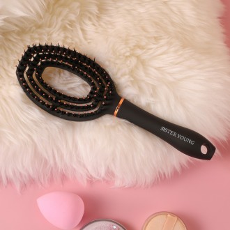 Sister Young COCO Black Kartáč na vlasy