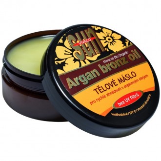 VIVACO SUN Argan oil opalovací máslo BRONZE pro rychlé zhnědnutí BEZ UV Filtru 200ml
