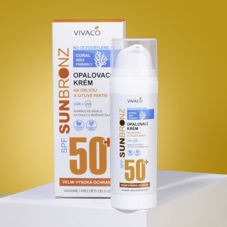 VIVACO SUN BRONZ Coral Friendly Opalovací KRÉM SPF50+ bez octocrylenu 50ml