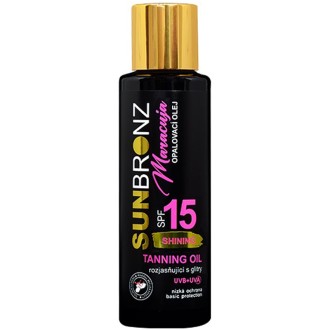 VIVACO SUN BRONZ Opalovací olej SPF 15 MARACUJA se třpytivým efektem 100ml